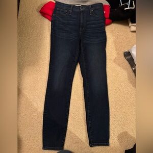 Madewell Women's Dark Blue Skinny Jeans- Curvy High Rise Skinny